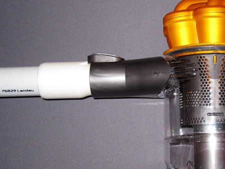Modelo 3d de Dyson aspiradora de mano adaptador para tubo Ø32mm para impresoras 3d