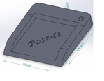 Modelo 3d de Post-it en la puerta para impresoras 3d