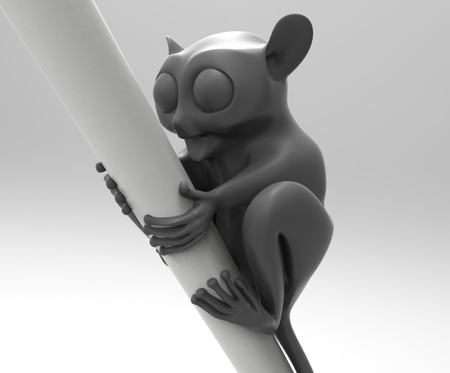 Modelo 3d de Tarsier lápiz decoración para impresoras 3d