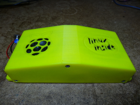 Modelo 3d de Linux timbre de la puerta (de frambuesa a+) para impresoras 3d
