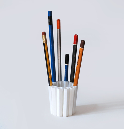  12 pencil pot  3d model for 3d printers