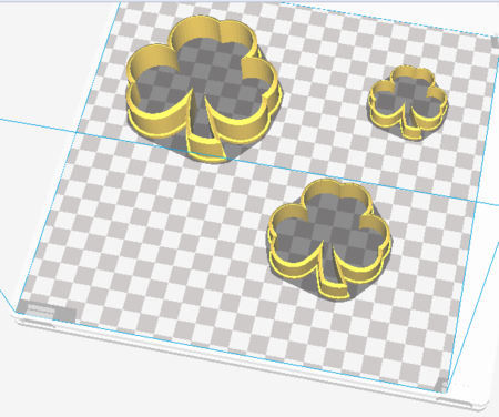  Shamrock cookie cutter  3d model for 3d printers