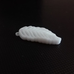 Modelo 3d de Cisne blanco #aretes #pluma para impresoras 3d