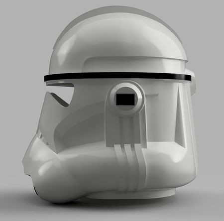 Modelo 3d de Clone trooper casco de la fase 2 de star wars para impresoras 3d