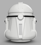 Modelo 3d de Clone trooper casco de la fase 2 de star wars para impresoras 3d