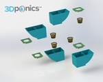  Container - 3dponics herb garden  3d model for 3d printers