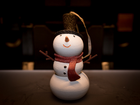  Snowman christmas ornament  3d model for 3d printers