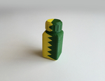 Modelo 3d de Zig-zag de la botella y del tornillo de la copa (de doble extrusión / 2 colores) para impresoras 3d
