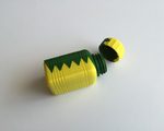  Zigzag bottle & screw cup (dual extrusion / 2 color)  3d model for 3d printers