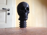  Bicycle handlebar endcap skull  3d model for 3d printers