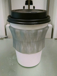  Coffee/tea cup sleeve - diamonds  3d model for 3d printers