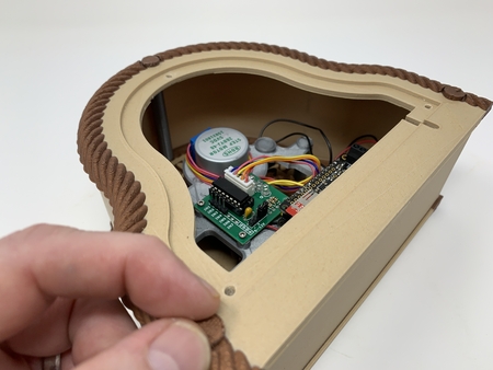 3D Printed Mantel Style Auto Correcting Clock With Chimes and Daylight Savings Time