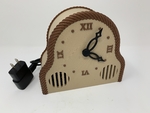  3d printed mantel style auto correcting clock with chimes and daylight savings time  3d model for 3d printers