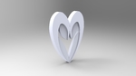 Modelo 3d de Corazón de la stratomaker logotipo para impresoras 3d