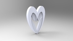  Heart from the stratomaker logo  3d model for 3d printers