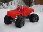 Modelo 3d de Totalmente imprimible monster truck para impresoras 3d