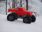  Fully printable monster truck  3d model for 3d printers