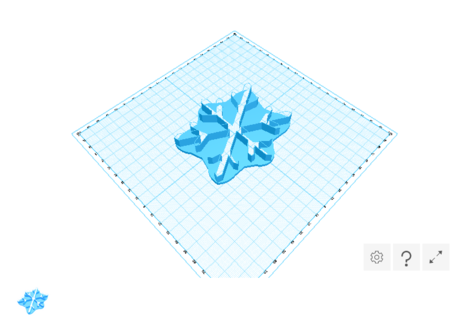 Snowflake Shaped Icing and Cookie Cutter