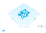  Snowflake shaped icing and cookie cutter  3d model for 3d printers