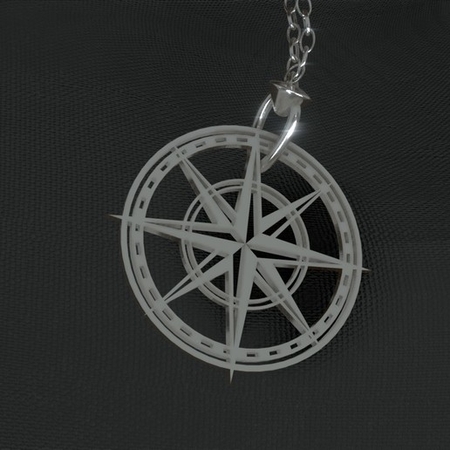 Necklace compass