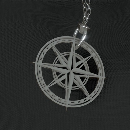  Necklace compass  3d model for 3d printers