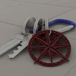  Wind rose key holder  3d model for 3d printers