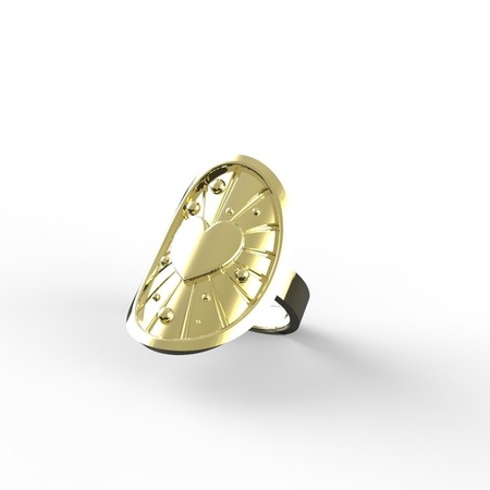 Modelo 3d de Astral amor anillo para impresoras 3d