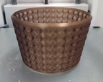  Coffee/tea cup sleeve - dimpled  3d model for 3d printers