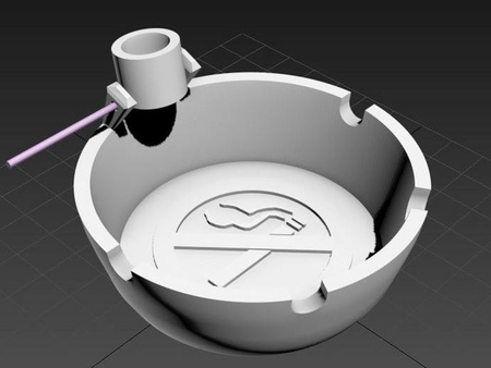  Deluxe ashtray  3d model for 3d printers