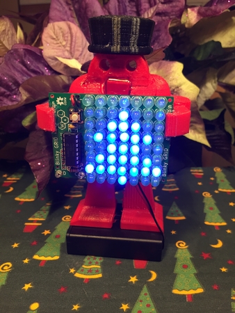 Makey Nutcracker Ornament with LED Sign
