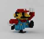 Modelo 3d de 8-bit clásico mario para impresoras 3d