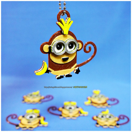 Monkey Minions Keychain / Magnets