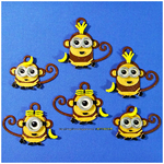  Monkey minions keychain / magnets  3d model for 3d printers