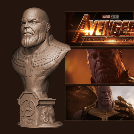 Thanos (Avengers: Infinity War) 3D view Save
