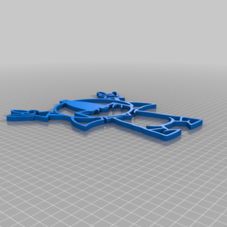  Kick buttowski key chain  3d model for 3d printers