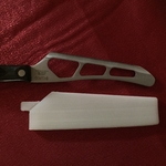 Modelo 3d de Cutco queso cuchillo de la vaina para impresoras 3d