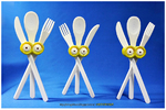  Minions eyes-cutlery set  3d model for 3d printers