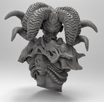  Horned female  3d model for 3d printers