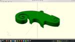 Modelo 3d de Geeko llavero para impresoras 3d