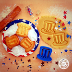  Uncle sam's hat cookie cutter (4th of july special edition)  3d model for 3d printers