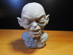 Modelo 3d de Golum busto, de el señor de los anillos para impresoras 3d