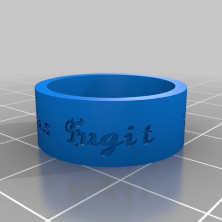  Tempus fugit ring  3d model for 3d printers