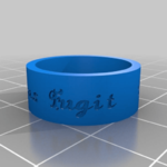  Tempus fugit ring  3d model for 3d printers