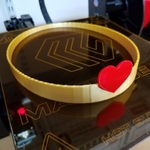 Modelo 3d de Corazón de la corona para impresoras 3d
