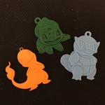  Charmander key chain  3d model for 3d printers