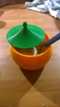 Modelo 3d de Pequeña olla o recipiente con tapa para impresoras 3d