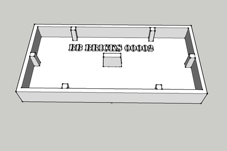 Modelo 3d de Bb ladrillos ladrillo cubierta  para impresoras 3d