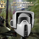 Modelo 3d de Scout trooper casco (hi-res) para impresoras 3d