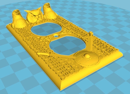  Celtic outlet cover  3d model for 3d printers