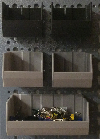 Modelo 3d de Montaje de recipientes de almacenamiento para la euro-norm tamaño de las perchas para impresoras 3d